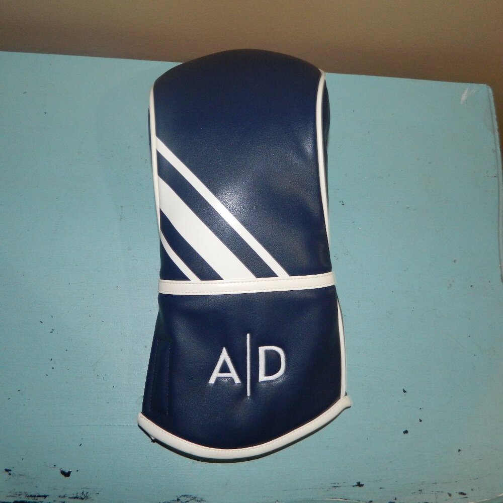 Mark & Graham Sporty Stripe Golf Head Cover "A/D" Blue